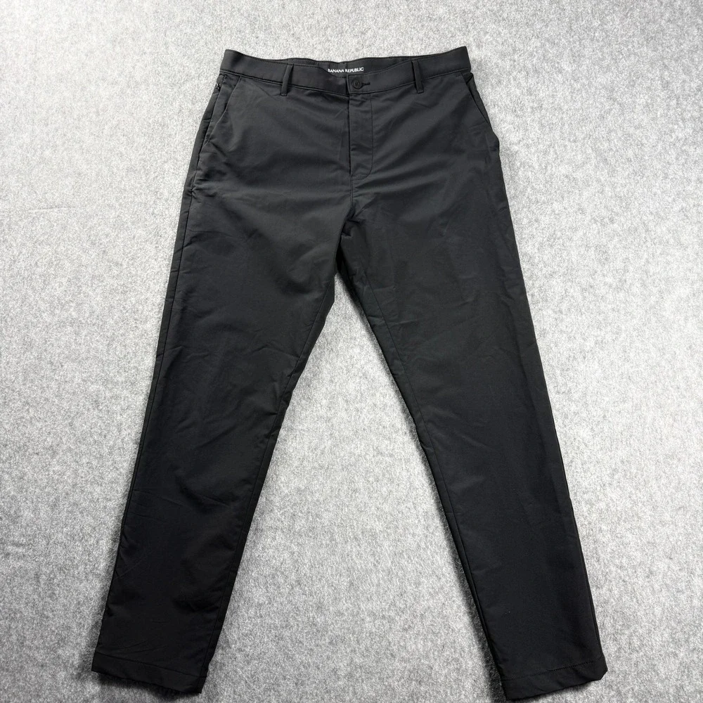 Banana Republic Commuter Flex Pant Mens 36x30 Gray Performance Chino NWT